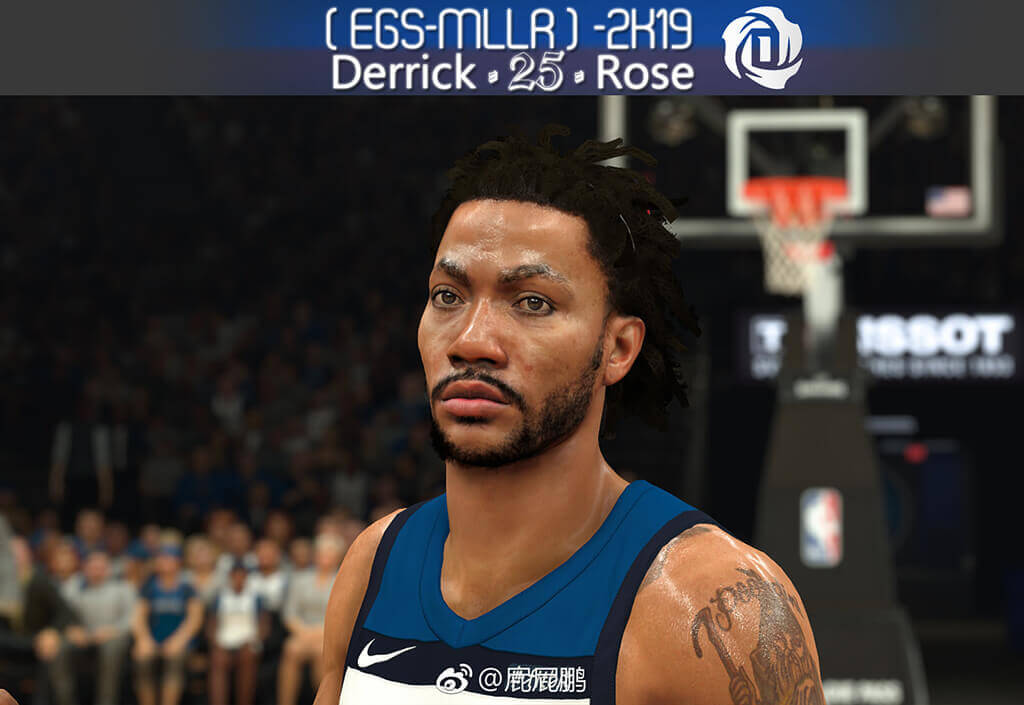 NBA 2K19 Derrick Rose Cyberface