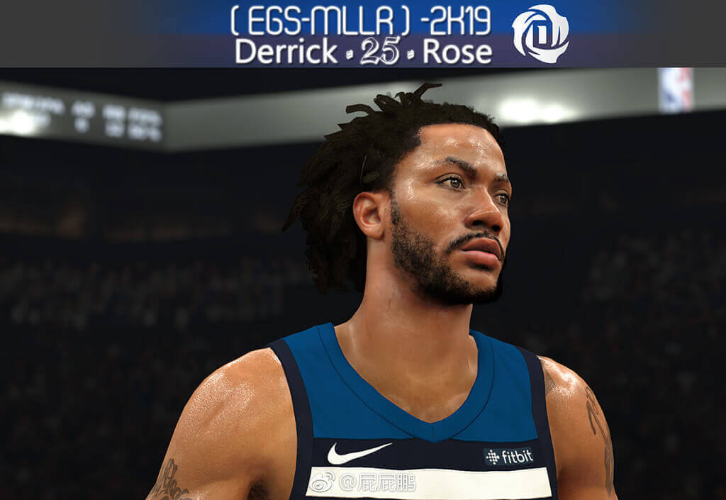 NBA 2K19 Derrick Rose Cyberface
